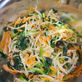 ゆかりんご117♪'s cooksnap of when they made もやしと人参とほうれん草の簡単ナムル.