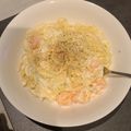 mocavara's cooksnap of when they made 【海老のクリームパスタ】ワンパンで簡単♪.