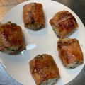 ぽむぽむっむっ's cooksnap of when they made しそ香るベーコンの照り焼きおにぎり.