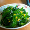おか・あきこ's cooksnap of when they made ほうれん草のじゃこ和え.
