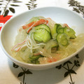 m@n@'s cooksnap of when they made 簡単☆きゅうりとハムの酢の物.