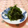 赤い電話's cooksnap of when they made ポン酢で簡単！春菊のごま和え.