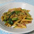 akamega's cooksnap of when they made 免疫力アップ小松菜じゃがいものシャキ炒め.