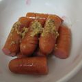 みやびうさぎ's cooksnap of when they made ソーセージの醤油マスタード炒め。.