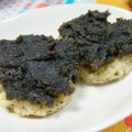 ジョンリークッカー's cooksnap of when they made 栗ペーストと黒ゴマで栗ゴマ味噌★五平餅に.