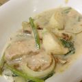 kushirch's cooksnap of when they made ＊かぶと鮭の豆乳de和風クリーム煮＊.