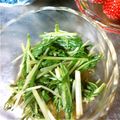 なーぉさん☆'s cooksnap of when they made 水菜のお浸し（フライパン使用）.