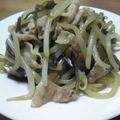 まゆみ母ちゃん's cooksnap of when they made 昆布ともやしの炒め物☆.