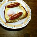 え～ちゃん's cooksnap of when they made ＊目玉焼きトースト＊.
