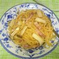 ぎんぞぅ's cooksnap of when they made エリンギとベーコンのペペロンチーノ風.