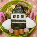 赤い電話's cooksnap of when they made キャラ弁★男の子が大好き！ロケット弁当.