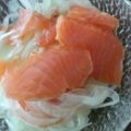 ★ままちｬん★'s cooksnap of when they made 絶品☆新玉ねぎとスモークサーモンのサラダ.