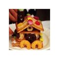momo457's cooksnap of when they made クリスマス♪お菓子の家★★簡単ミニ版.