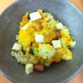 仮面ライダーフォーゼ's cooksnap of when they made チーズウィンナー新玉と南瓜の炊き込みご飯.
