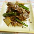 エビージョ's cooksnap of when they made 豚バラとにんにくの芽のカレーケチャ炒め♬.