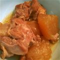 adamon's cooksnap of when they made 大根と鶏肉のバター醤油煮♪.