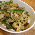 m_k_'s cooksnap of when they made 蓮根と南瓜の洋風きんぴら.