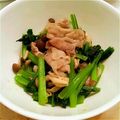 カトリーぬ's cooksnap of when they made お弁当☆豚肉しめじ小松菜炒め.