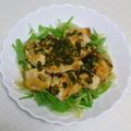 みょごろ's cooksnap of when they made ◇チキンと水菜の熱々ドレッシングサラダ◇.