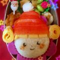 ★ゆらた★'s cooksnap of when they made ＊キャラ弁＊クリスマス★サンタ帽子女の子.
