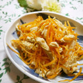 かずえ亭２号's cooksnap of when they made 簡単♡人参と鶏肉の中華和え♪.