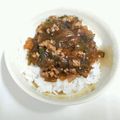 puti0612's cooksnap of when they made 挽肉と野菜のトロ～リ餡かけ丼♪.