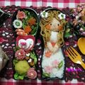 ８児のママきよっぺ's cooksnap of when they made 真っ赤なハートのクローバー *お弁当*.