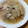 chocospoon's cooksnap of when they made ♪コンソメ味♡大根と豚肉の煮物♪.