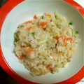 harukagon's cooksnap of when they made 簡単海老たまチャーハン.