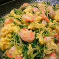 mioly's cooksnap of when they made 中華風♪豆苗とエビの卵炒め.