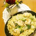 るるおか's cooksnap of when they made ❤海老ときのこのあんかけ焼きそば❤.