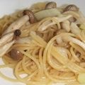 きらり流れ星's cooksnap of when they made しめじとじゃこのパスタ.