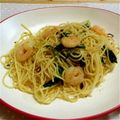 RiNma＊'s cooksnap of when they made えびとほうれん草のぺペロンチーノ☆.