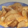 きらり流れ星's cooksnap of when they made …意外…フライドポテトDE卵丼♪.