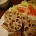 ぶんひま's cooksnap of when they made さっぱり食べる♪レンコンのはさみ揚げ.
