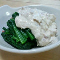 オモちゃん's cooksnap of when they made ほうれん草の梅ツナマヨ和え.