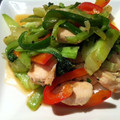 sakurask's cooksnap of when they made 鶏と青梗菜のオイスター炒め.
