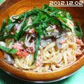 オオノさん's cooksnap of when they made 昆布茶で味付け＾＾明太子スパゲティー.