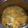 mapi30pafu's cooksnap of when they made ♪土鍋で簡単♪キムチ雑炊.