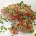 あんほっぺ's cooksnap of when they made 豚ヒレのソテー 彩り野菜ソース.