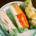 おたんこぷー's cooksnap of when they made 海老とハーブ＊サーモンとチーズの生春巻き.