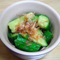 しおかつを's cooksnap of when they made ほんだしで1分、きゅうりの即席漬け.