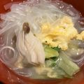 ミルクボール's cooksnap of when they made チンゲンサイと卵の春雨スープ.