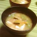 時花菜's cooksnap of when they made 南瓜とモロッコインゲンのお味噌汁♪.