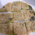 Yagikawaii's cooksnap of when they made 全粒粉＆じゃがいもでもちもちニラチヂミ.