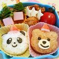 よcco's cooksnap of when they made キャラ弁☆パンダとクマのクリスマス.