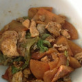 黒髪天使's cooksnap of when they made 秋限定！柿とレタスと卵の炒め物.