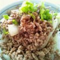 フットサ's cooksnap of when they made 簡単！◆豚ひき肉丼◆.