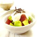 mayu★りん's cooksnap of when they made 簡単☆まぐろとアボカドの山かけ.