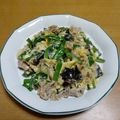 55才のおじさん's cooksnap of when they made 我が家の定番！キクラゲ入り豚ニラ玉♪.